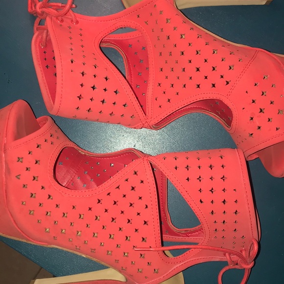 JustFab Red Platform Stiletto - Picture 4 of 6